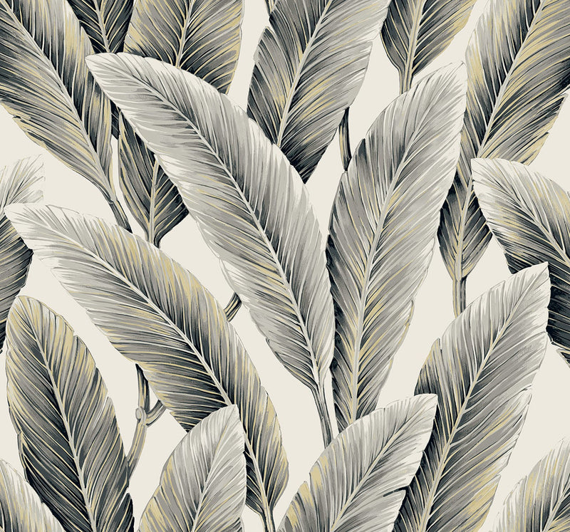 Palm Leaf Botanical Foliage Wallpaper