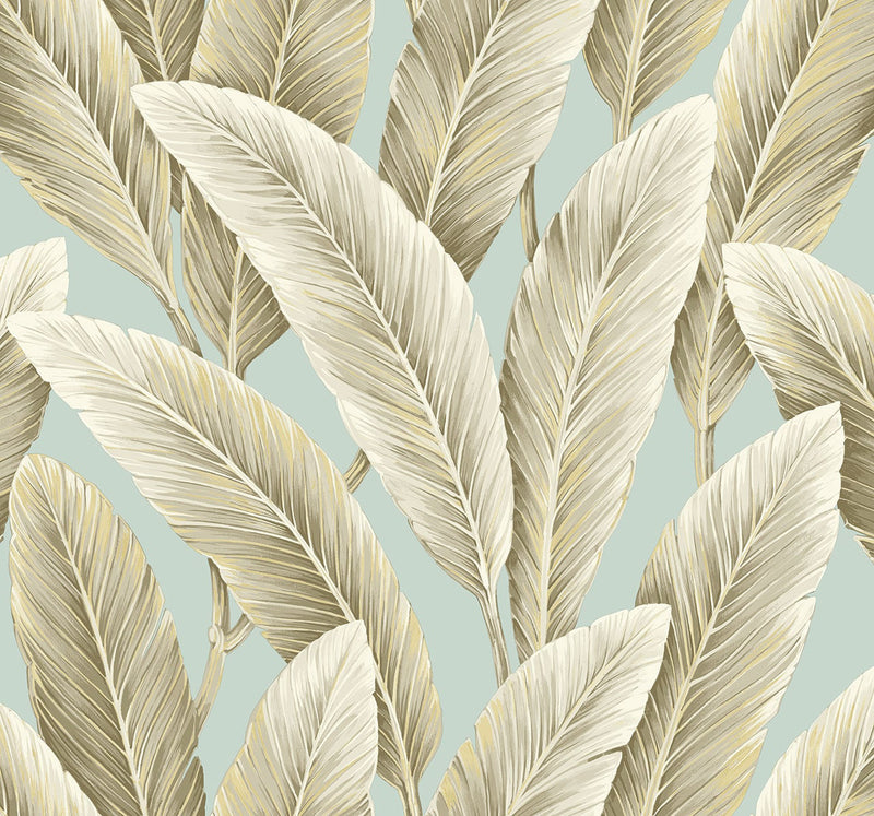 Palm Leaf Botanical Foliage Wallpaper