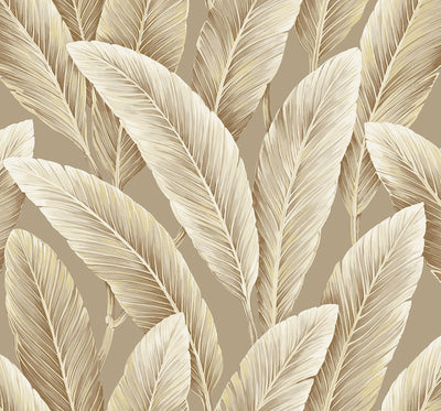 Palm Leaf Botanical Foliage Wallpaper