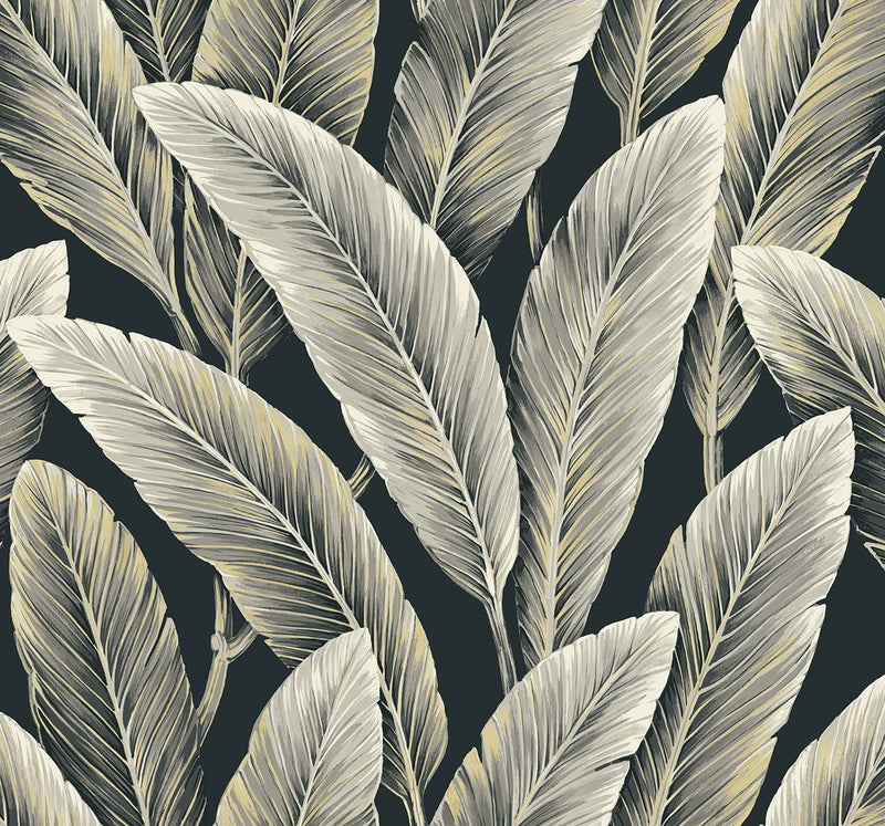 Palm Leaf Botanical Foliage Wallpaper