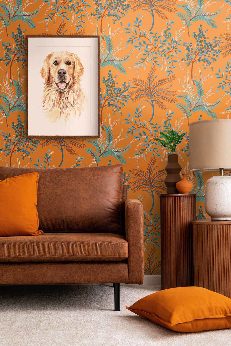 Bedgebury Mid Century Botanical Wallpaper