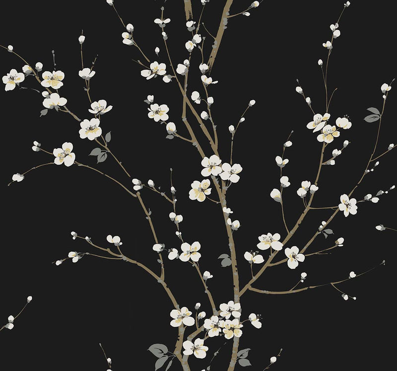 Cherry Branches Botanical Wallpaper