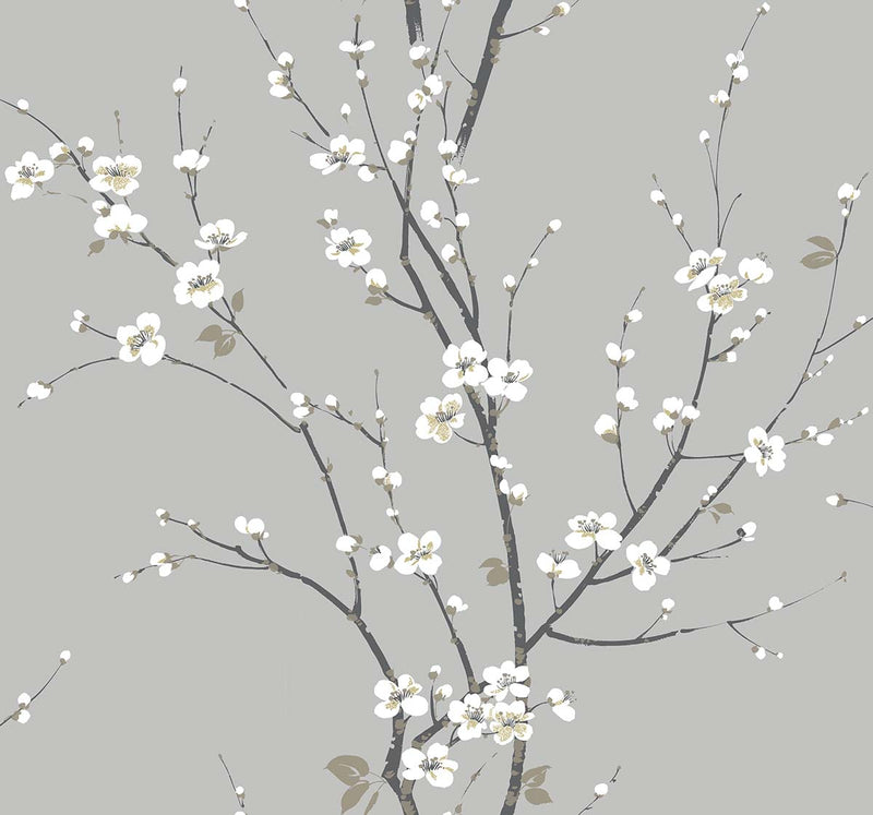 Cherry Branches Botanical Wallpaper