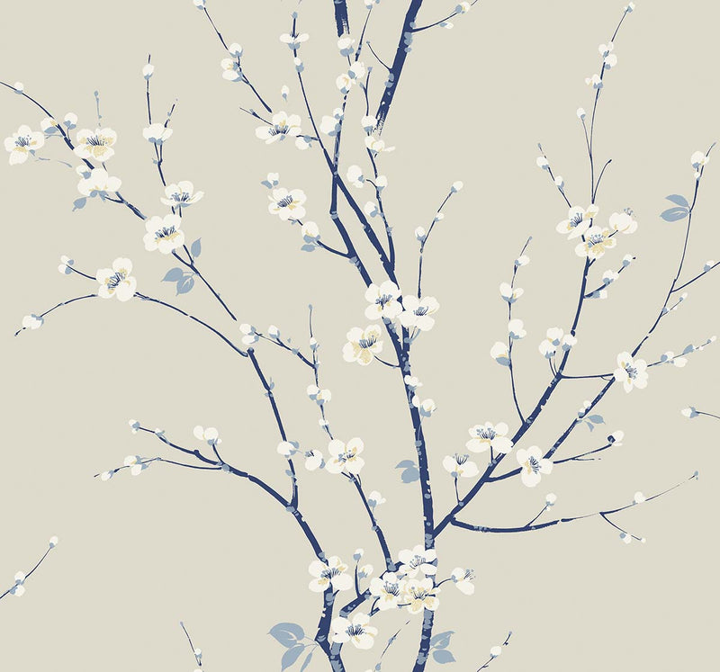 Cherry Branches Botanical Wallpaper