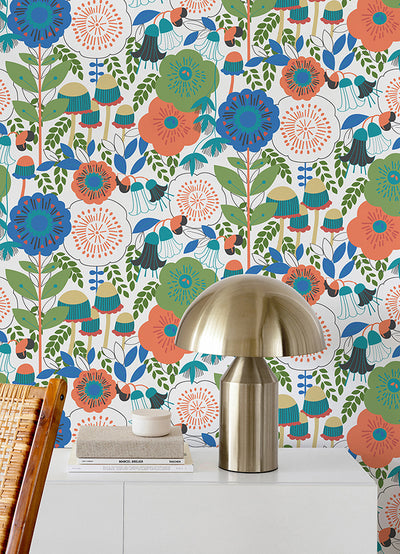 WallPops Dream Garden Peel and Stick Wallpaper