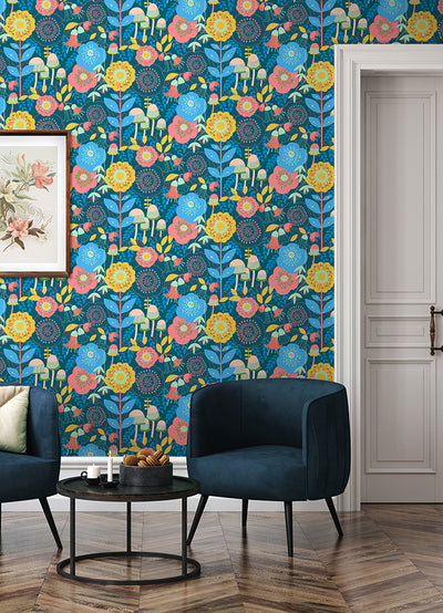 WallPops Dream Garden Peel and Stick Wallpaper