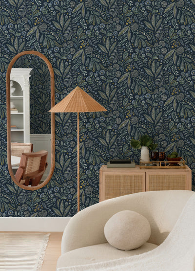 Brewster Briar Floral Wallpaper