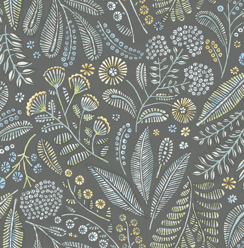 Brewster Briar Floral Wallpaper