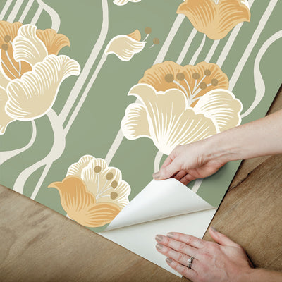 Shirley Art Deco Premium Peel and Stick Wallpaper