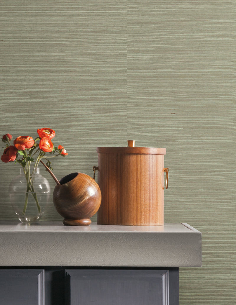 York Natural Grasscloth Peel and Stick Wallpaper