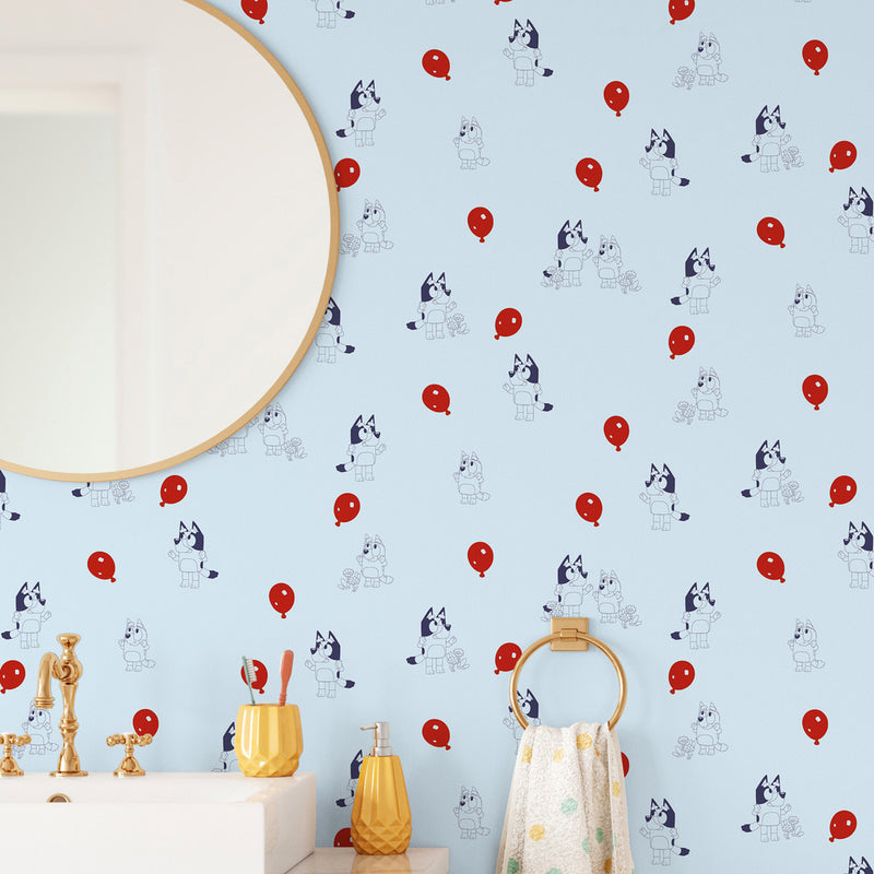 Bluey Keepy Uppy Peel and Stick Wallpaper