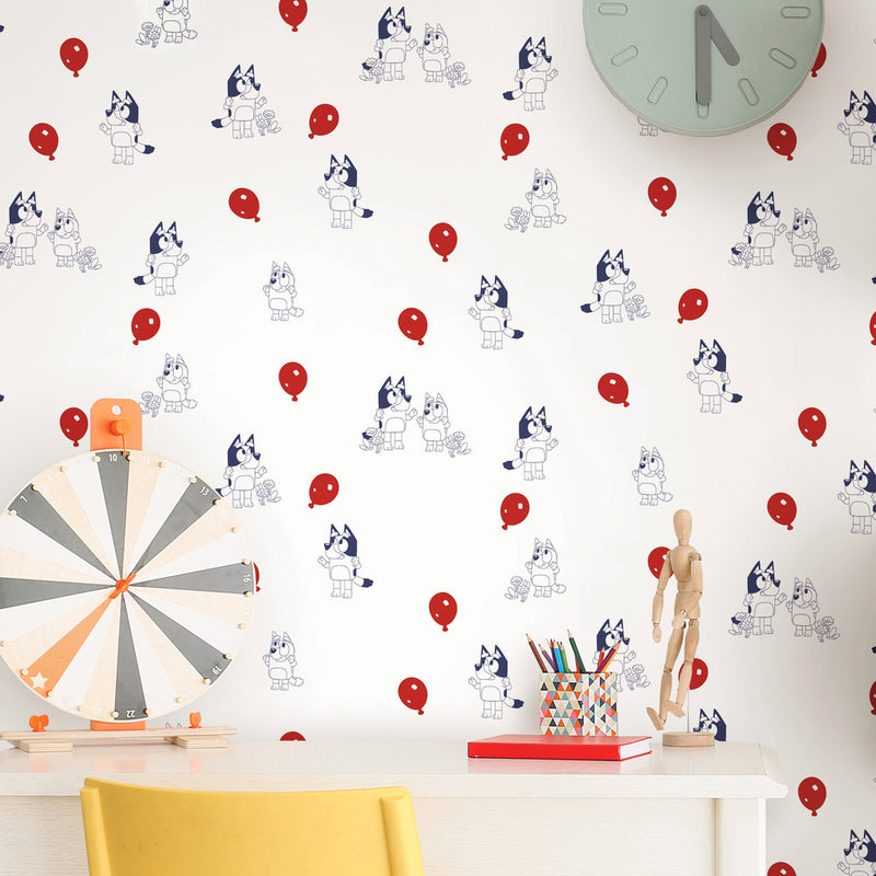 Bluey Keepy Uppy Peel and Stick Wallpaper