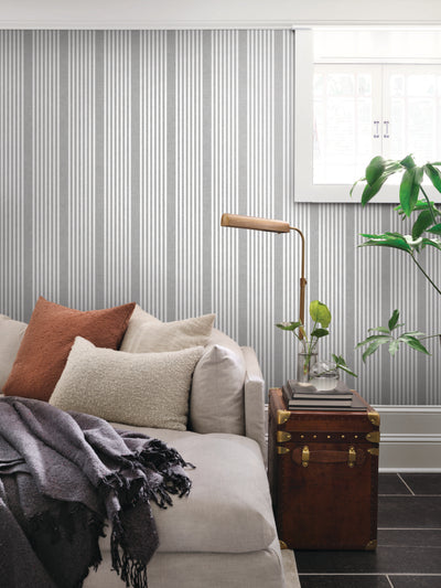 Magnolia French Linen Stripe Wallpaper