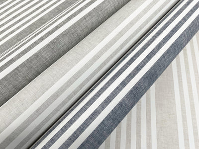 Magnolia French Linen Stripe Wallpaper