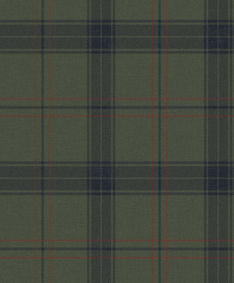 Fauna Plaid Wallpaper