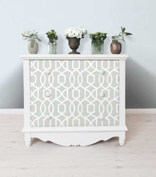 WallPops Gray Grand Trellis Peel and Stick NU Wallpaper | NU1421 – D. Marie  Interiors