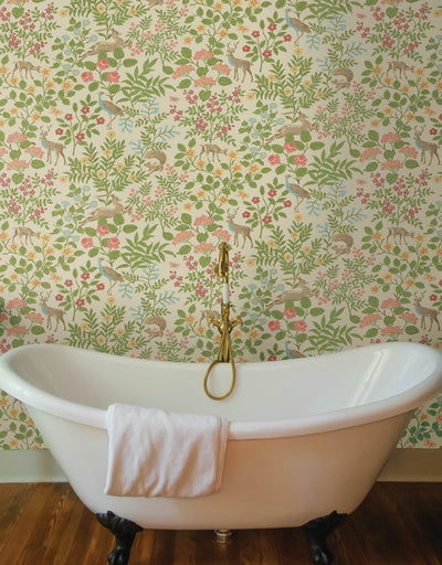 Woodland Floral Premium Peel and Stick Wallpaper